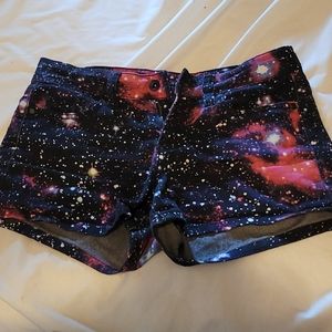 Galaxy Print Shorts